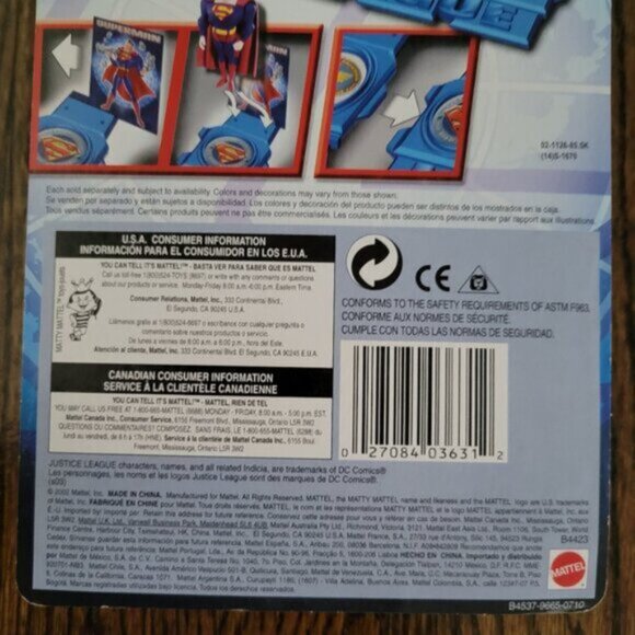 NEW Batman Justice League Figure Vintage Y2K DC Comics 2002 NWT - Picture 6 of 8